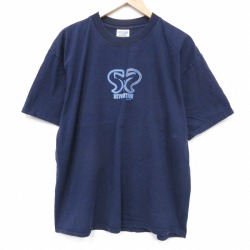 00s 半袖Tシャツ ネイビー メンズXL相当 | 古着