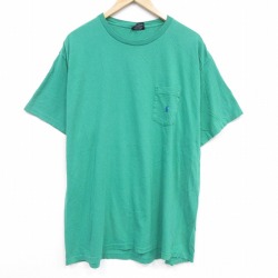 ラルフローレン 90s 半袖Tシャツ ワンポイントロゴ グリーン XL | 古着