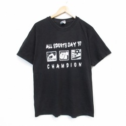 ヘインズ 90s 半袖Tシャツ スポーツ ブラック L | 古着