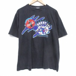 90s 半袖Tシャツ ケンタッキーダービー ブラック メンズXL相当 | 古着