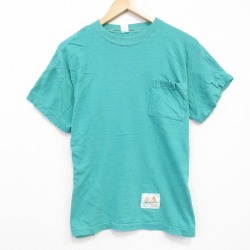 90s 半袖Tシャツ 胸ポケット グリーン メンズL相当 | 古着