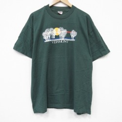 90s 半袖Tシャツ バーモント グリーン メンズXL相当 | 古着