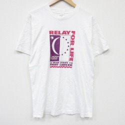 フルーツオブザルーム 90s 半袖Tシャツ RELAY企業広告 ホワイト L | 古着