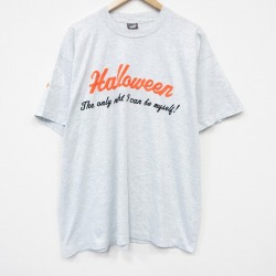 スクリーンスターズ 80s 半袖Tシャツ ハロウィン グレー メンズXL相当 | 古着