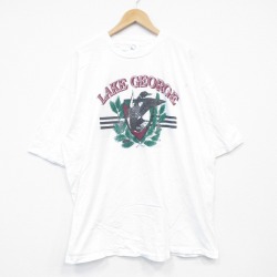 90s 半袖Tシャツ 鳥 ホワイト メンズXL相当 | 古着