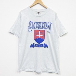 フルーツオブザルーム 00s 半袖Tシャツ スロバキア グレー メンズL相当 | 古着