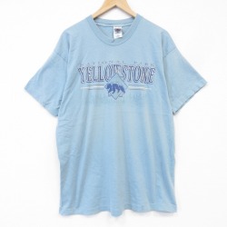 90s 半袖Tシャツ 国立公園 イエロー メンズXL相当 | 古着