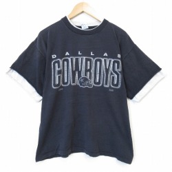 90s 半袖Tシャツ ダラスカウボーイズ ブラック メンズXL相当 | 古着