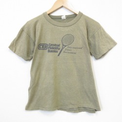 70s 半袖Tシャツ テニストヨタ カーキ メンズM相当 | 古着