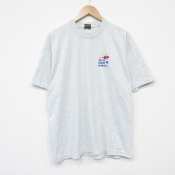 フルーツオブザルーム 90s 半袖Tシャツ ヘリコプター グレー メンズXL相当 | 古着