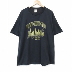 90s 半袖Tシャツ シカゴ ブラック メンズXL相当 | 古着