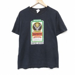 00s 半袖Tシャツ イエガーマイスター ブラック メンズL相当 | 古着