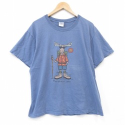 00s 半袖Tシャツ シカ ネイビー メンズXL相当 | 古着