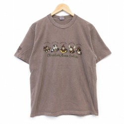 Crazy Shirts 90s 半袖Tシャツ サル ブラウン メンズM相当 | 古着