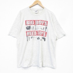 00s 半袖Tシャツ BIG BOYS グレー メンズXL相当 | 古着