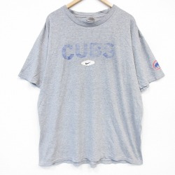 ナイキ 00s 半袖Tシャツ MLBシカゴカブス グレー メンズXL相当 | 古着