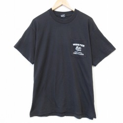 フルーツオブザルーム 90s 半袖Tシャツ WEBSTER ブラック メンズXL相当 | 古着
