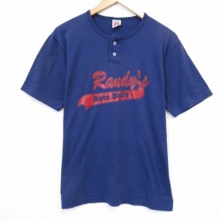 80s 半袖Tシャツ Auto ネイビー メンズM相当 | 古着