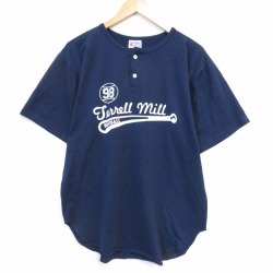 90s 半袖Tシャツ ソフトボール ネイビー メンズXL相当 | 古着