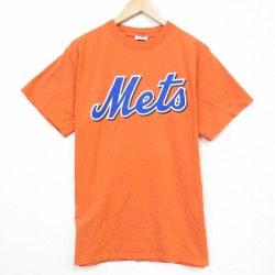 マジェスティック 00s 半袖Tシャツ ニューヨークメッツ オレンジ メンズL相当 | 古着