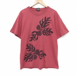 90s 半袖Tシャツ バーガンディ メンズL相当 | 古着