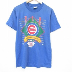 90s 半袖Tシャツ シカゴカブス ブルー メンズM相当 | 古着