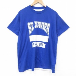 00s 半袖Tシャツ XAVIER リバーシブル ブルー メンズXL相当 | 古着