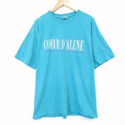 ヘインズ 80s 半袖Tシャツ コーダリーン ライトブルー メンズXL相当 | 古着