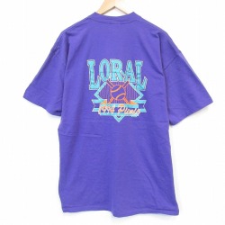 オニータ 90s 半袖Tシャツ LORAL パープル メンズXL相当 | 古着