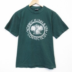 90s 半袖Tシャツ コネチカット グリーン メンズM相当 | 古着