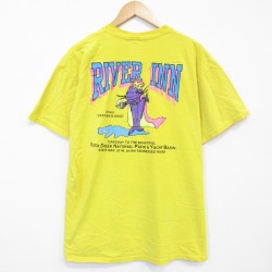00s 半袖Tシャツ 魚 イエロー メンズXL相当 | 古着