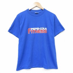 ヘインズ 80s 半袖Tシャツ ペプシコーラ ブルー メンズM相当 | 古着
