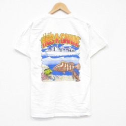 00s 半袖Tシャツ 魚 ホワイト メンズM相当 | 古着