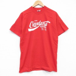 フルーツオブザルーム 00s 半袖Tシャツ クリーブランド レッド メンズL相当 | 古着
