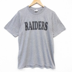 00s 半袖Tシャツ レイダース 霜降りグレー メンズM相当 | 古着