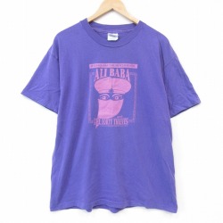 ヘインズ 00s 半袖Tシャツ アリババと40人の盗賊 パープル メンズL相当 | 古着