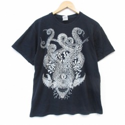 00s 半袖Tシャツ Jon Vermilya ブラック メンズL相当 | 古着