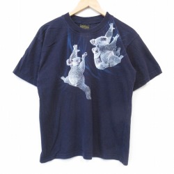 90s 半袖Tシャツ コアラ ネイビー メンズM相当 | 古着