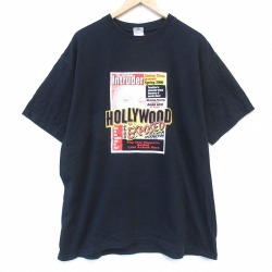 00s 半袖Tシャツ ハリウッド ブラック メンズXL相当 | 古着