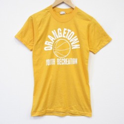 スクリーンスターズ 80s 半袖Tシャツ バスケットボール イエロー メンズS相当 | 古着