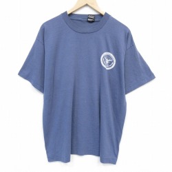 フルーツオブザルーム 90s 半袖Tシャツ アメリカ国防予算経理局 ネイビー メンズXL相当 | 古着