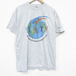 スクリーンスターズ 90s 半袖Tシャツ インターナショナル グレー メンズXL相当 | 古着