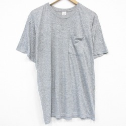 フルーツオブザルーム 90s 半袖Tシャツ 胸ポケット グレー メンズXL相当 | 古着