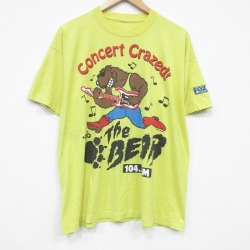 90s 半袖Tシャツ クマ イエロー メンズXL相当 | 古着