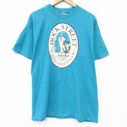 ヘインズ 90s 半袖Tシャツ フィラデルフィア ライトブルー メンズXL相当 | 古着