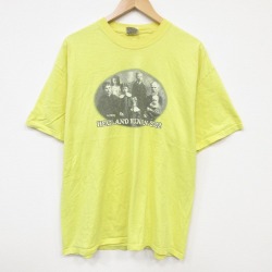 半袖Tシャツ HEGLAND イエロー メンズXL相当 | 古着