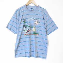 90s 半袖Tシャツ ドミニカ グレー メンズXL相当 | 古着