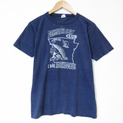 80s 半袖Tシャツ アーカンソー ネイビー メンズM相当 | 古着