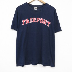 00s 半袖Tシャツ FAIRPORT ネイビー メンズXL相当 | 古着