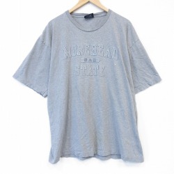 ジャンスポーツ 00s 半袖Tシャツ MOREHEAD グレー メンズXL相当 | 古着